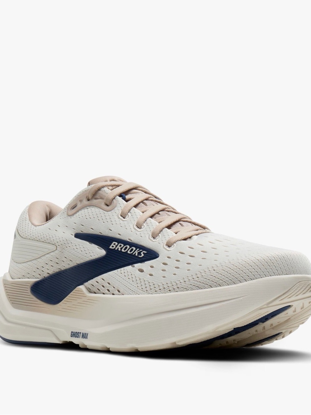 Brooks Men’s Ghost Max 3 Coconut/  Chateau / Navy Size 11